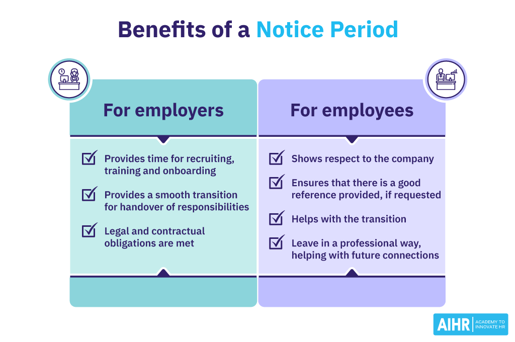Benefits of a notice period for both employers and employees.