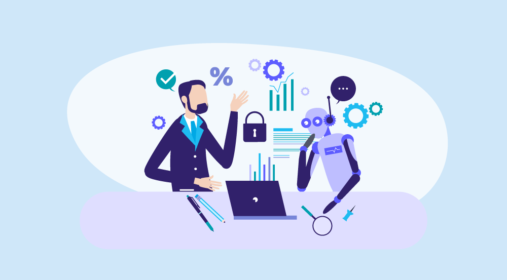 A conceptual idea of benefits of AI in HR.