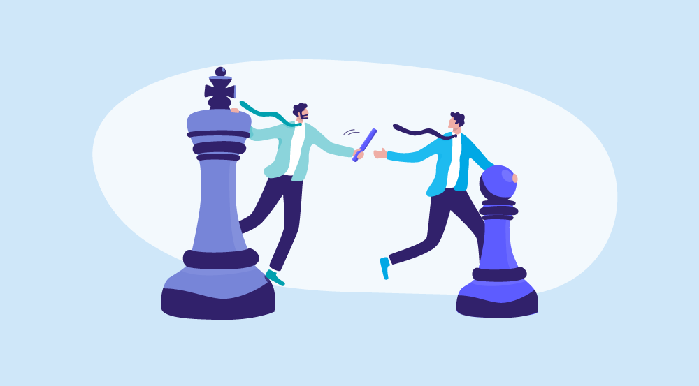 A conceptual idea of a CEO succession planning template.