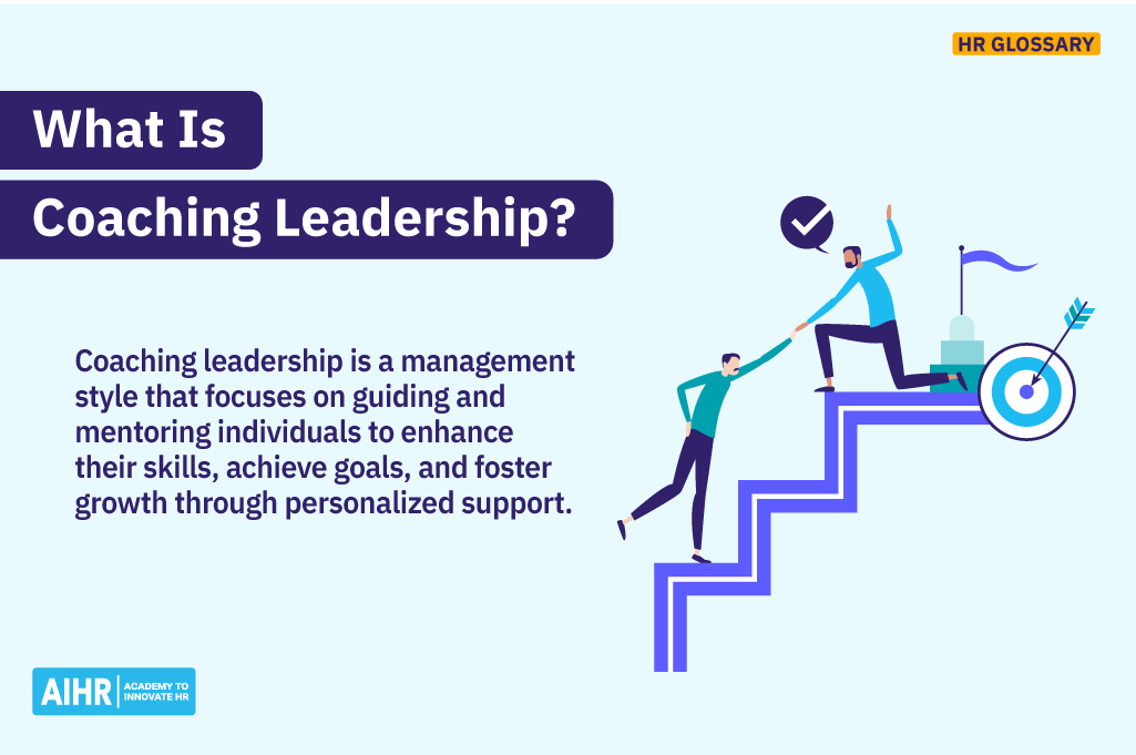 A definition of the term "coaching leadership."