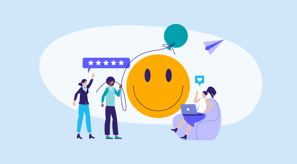 A conceptual representation of an employee engagement survey template.