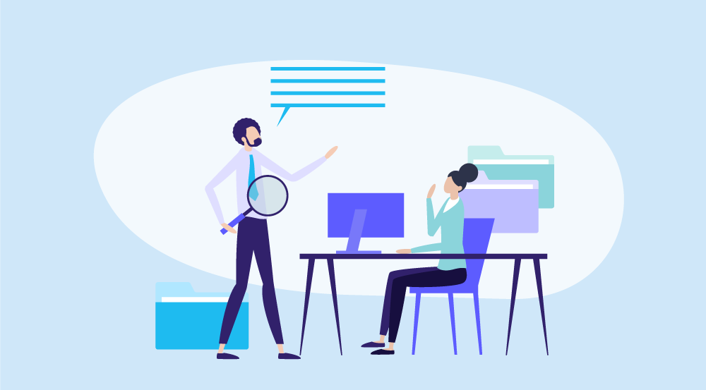 A conceptual representation of employee evaluation templates.