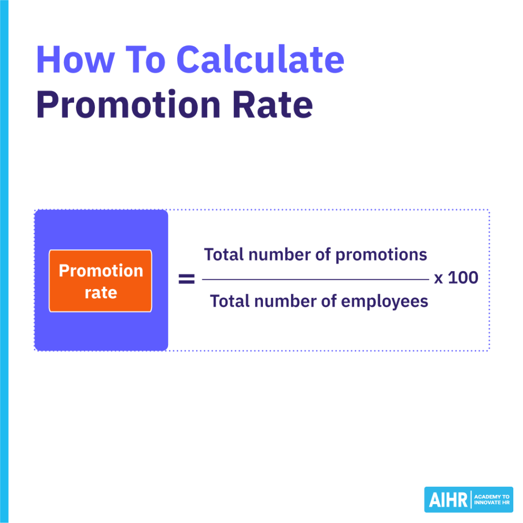 How to calculate promotion rate with a simple formula.