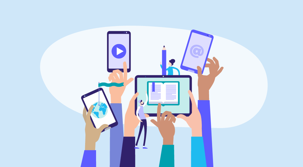 Conceptual representation of online HR courses.