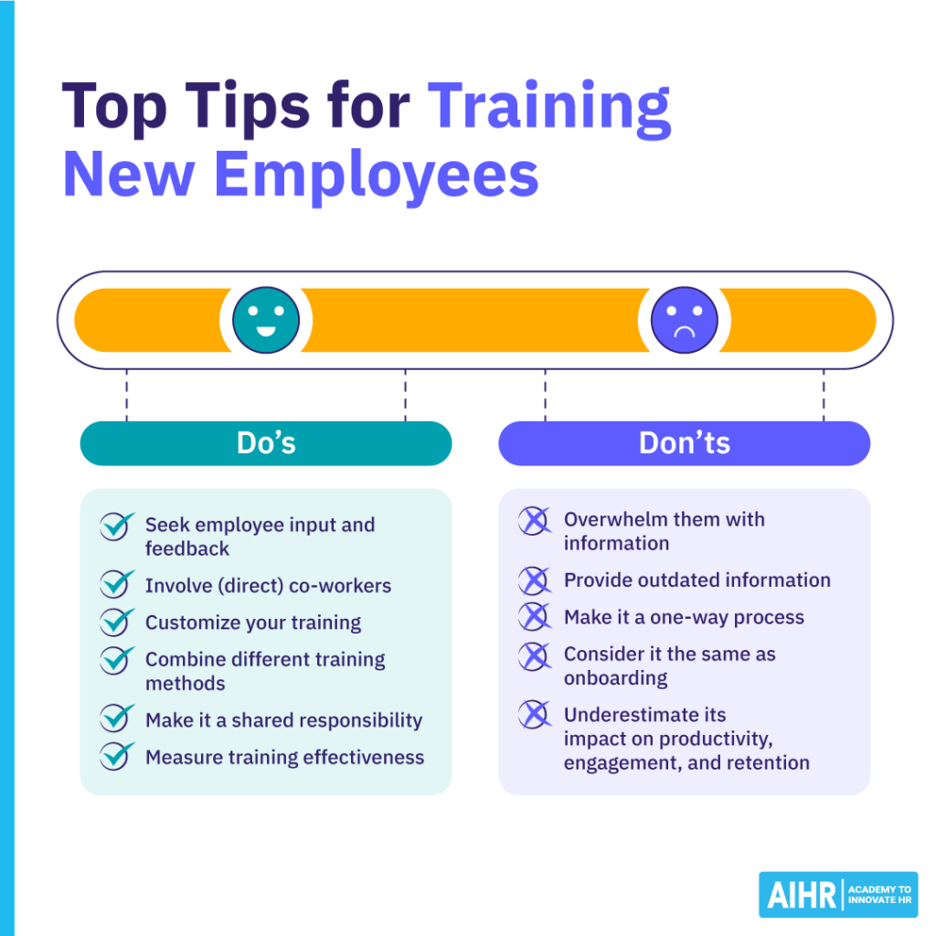 Dos and don'ts of training new employees.